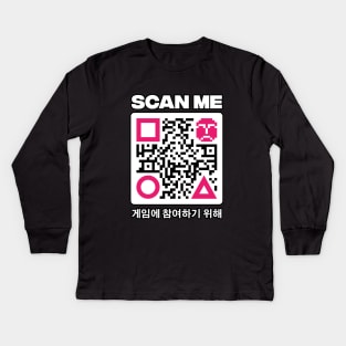 scan me Kids Long Sleeve T-Shirt